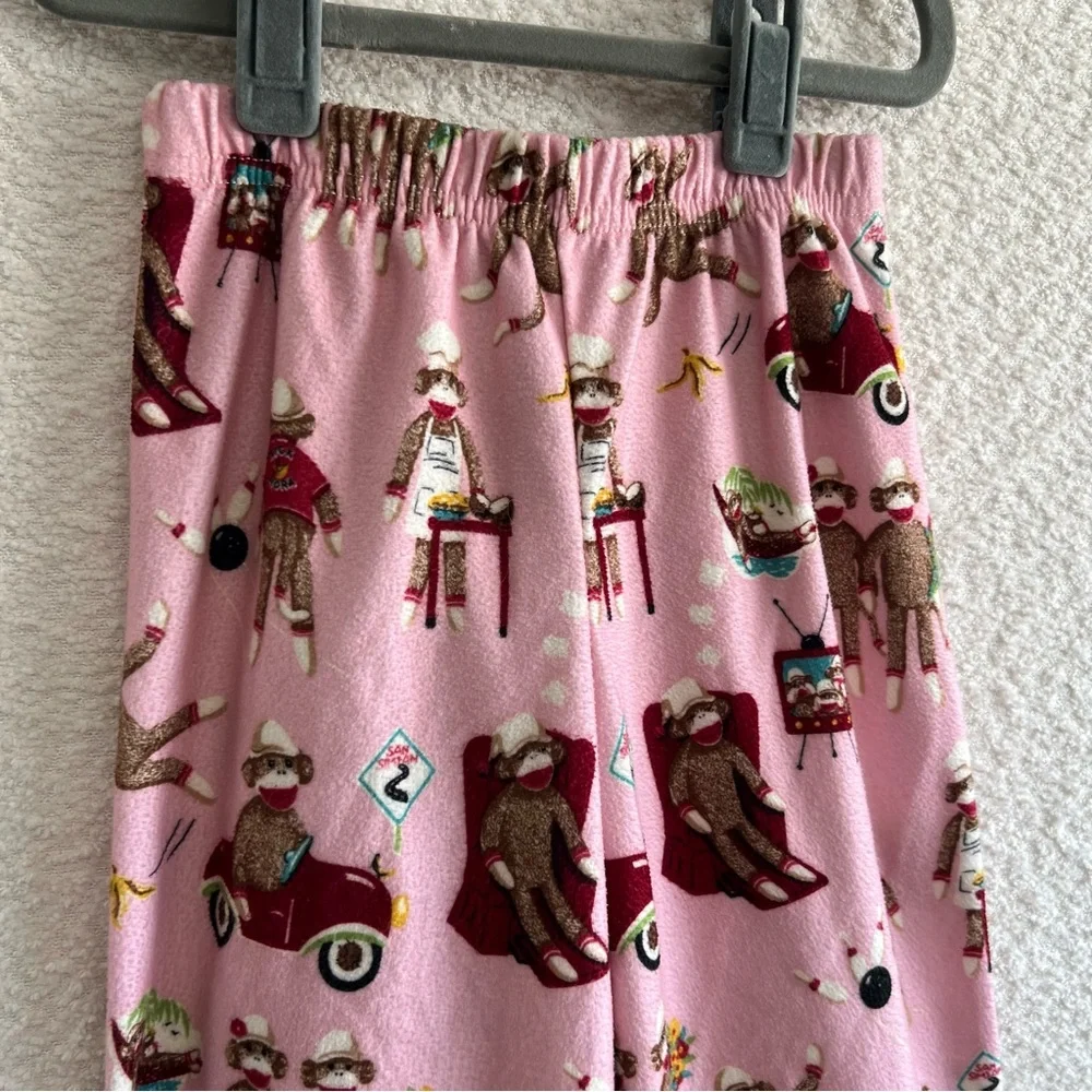 Nick‎ & Nora Kids Toddler Silly Sock Monkey Bowling Pajama Pants Size 2T